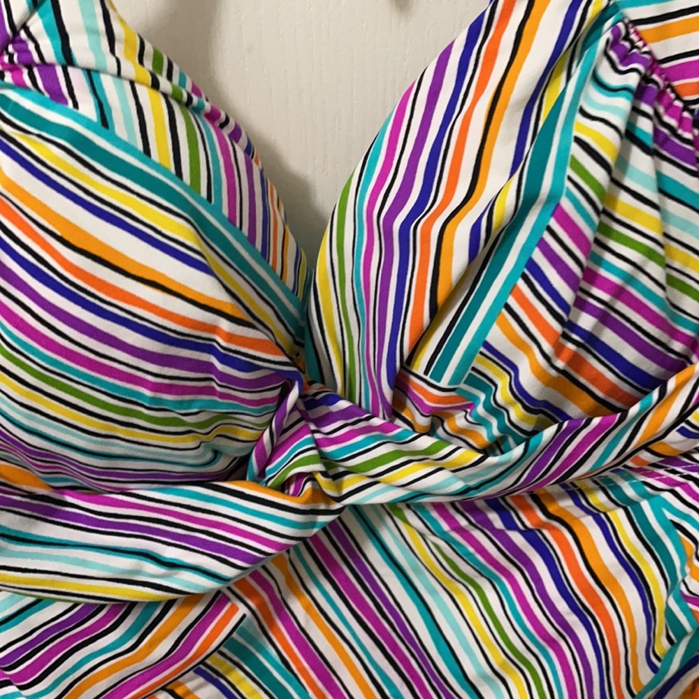 Anne Cole stripe tankini size 34D - Picture 2 of 9